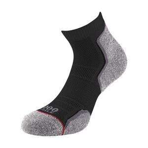1000 Mile Womens/Ladies Recycled Ankle Socks (Pack of 2) / Black/Gray